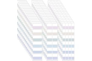 FLEARITZO Adhesive Strips, Pack of 420 Adhesive Tabs, 3 Sizes, Sticky Notes, Adhesive Markings for Marking Pages and File Classification (6 Colours)