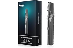 KENSEN Manscape Body Hair Trimmer Men, Body Groomer for Men and Women, Men's Groin & Pubic Hair Razor, Wet/Dry Cordless Electric Ball Shaver for Private Parts with Adjustable Limit Comb（3-12mm）