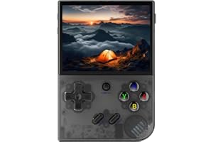 BULUHAHA RG35XX Plus Consola Retro 64GB, 5515 Juegos, Consolas de Videojuegos con Linux, Arm Cortex-A53 1.5GHz, Consola de Juegos Portátil de 3.5 Pulgadas, Soporta Salida de TV HDMI WiFi Bluetooth 3300mAh