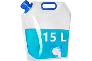 Hayaww Borsa Porta Acqua Pieghevole Contenitori Pieghevoli Acqua Riutilizzabili Acqua Tanica con Rubinetto Tanica Acqua Campeggio Taniche Pieghevoli per Acqua Tanica dell'Acqua Trasportabile