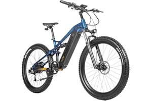 PULUMA PH001 - Mountain bike elettrica da 27,5 pollici, batteria Panasonic, 48 V, 20 Ah, con pneumatici a pedale assistito, freni a disco idraulici, telaio in lega di alluminio