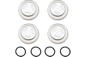 BAMYLI 4 Stücke Schauglas Dichtung Reparturkit Bremspumpe Bremsflüssigkeitsbehälter Motorrad Schauglas Sicht Spiegel Dichtung, Hauptbremszylinder Reservoir Sichtspiegel, 18mm, mit Dichtungsring