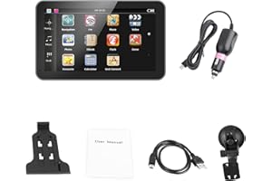 TBEST GPS-Navigationssystem mit 7-Zoll-Touchscreen für Auto, LKW und PKW - 256MB DDR, 8GB FM-Navigator mit freier Europakarte für Windows CE 6.0