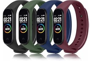 Wanme Correa Compatible con Xiaomi Mi Band 4 Xiaomi Mi Band 3 Pulsera, Silicona Reloj de Recambio Banda Coloridos Correa para Xiaomi Mi Smart Band 4/3
