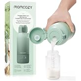 Momcozy MW05 Portable Baby Bottle Warmer, 500 ml, 24 Uses per Charge | Wireless for Travel and Travel, 500ml Capacity, 24x Us