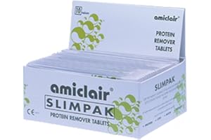 Amiclair Weekly Enzymatic Protein Remover Contact Lens Cleaning Tablets (Slim Pack 10 Tablets)