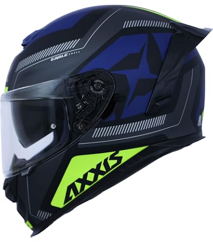 AXXIS FF117B Segment Rock Studio A5 Fluor Gloss Full Face Helmet