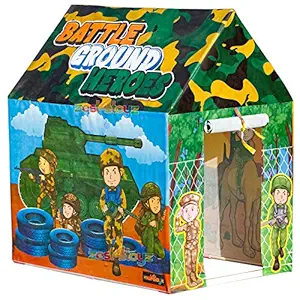 zest 4 toyz Hut Type Kids Toys Jumbo Size Play Tent House for Boys and Girls (Battle Ground Heroes)