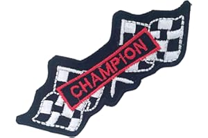 GK World Champion Flag Rally Car Motor Racing Victory Iron on sew on Patch