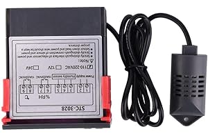 WALFRONT STC-3028 Contrôle de température 12V/24V/110V/220V Affichage numérique Contrôleur de température et d'humidité avec capteur intégré(110-220VAC)