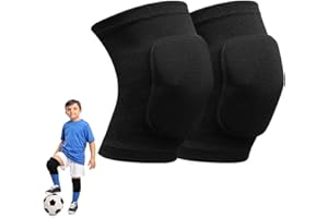 SUPRBIRD Volleyball Knieschoner,1 Paar Knieschoner Tanzen,Knieschoner Kinder Schwamm Kollision Knieschützer Atmungsaktiv Dehnbar Weich Knee Pads für Tanzen Tennis Laufen MTB Yoga(S)