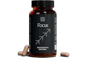 ZZEN FOCUS Nootrópico Natural – Nootropicos Memoria y Concentracion – Pastillas Concentracion Estudiar - Cafeina, L Teanina, Bacopa Monnieri, Ginkgo Biloba, Rhodiola, Vitaminas - 60 Cápsulas Veganas