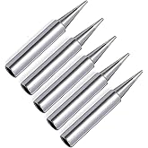 5Pcs Soldering Iron Tips, 900M Solder Tip Replacement, Solder Welding Replacement Tip Kit Use for Hakko, Radio Shack Solder S