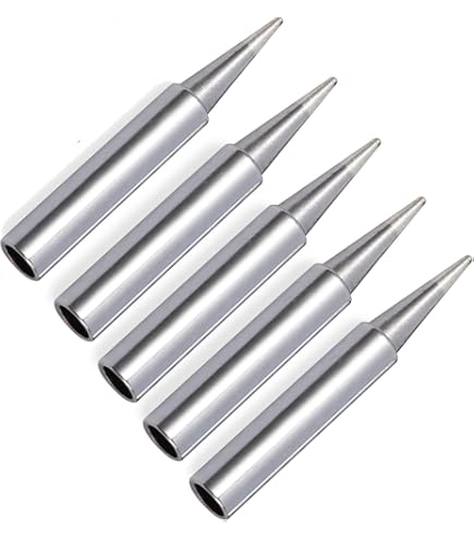 5 punte per saldatura serie T18 Fit FX-888 FX-888 FX-8801 FX-600 (FX888/FX888D FX8801 FX600) senza piombo punta in ferro per saldatura