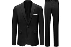 Allthemen Anzug Herren Anzüge Slim Fit 2 Teilig Business Herrenanzug Sakko Hose