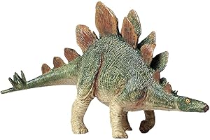 FLORMOON Dinosauri Giocattoli Realistico Stegosauro Dinosaur Figure di Dinosauri in plastica Decorazioni per Torte di Compleanno Articoli Feste Giocattolo per la Scuola sul Retro per Bambini(Verde)