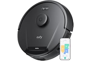 ‎EUFY eufy L60 Saugroboter, Ultra Starke 5.000Pa Saugkraft, Staubsauger Roboter mit iPath Laser-Navigation, für gründliche Bodenreinigung, App-Steuerung, ideal für Haare, Teppiche, Hartböden
