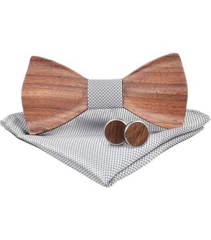 Papillon In Legno Per Ragazzi - Blu Nero, Misura Regolabile Per Matrimoni E Feste - Foto 11