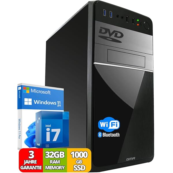 Silent PC SSD Computer Intel Core i5 4590, 4 Kerne, 3.7 GHz - mit 