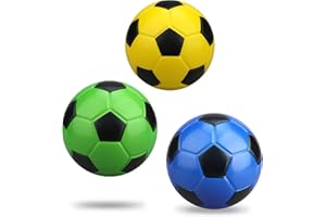 LNCOJOLM 15 cm Schaumstoff Mini Fußbälle für Kinder, weiches Squeeze Fußballspielzeug für Fußballtore, Schwimmbad-Strandbälle Indoor-Outdoor-Sportgeschenk für Mädchen und Jungen