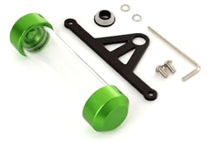FXCNC RACING FXCNC Porte-disque de moto cylindrique étanche en aluminium et acrylique Vert