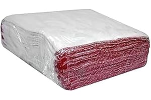 QPC Direct 100% Cotton Extra Large 36 x 46 cm White Dishcloths Premium Super Absorbent, 20 Pack