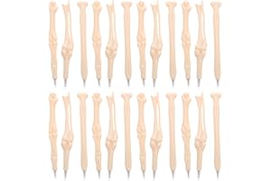 ‎TOFFICU Tofficu 20pcs Bone Ballpoint Pen Skeleton Finger Pens 0.7mm Blue Ink Novely Bone Design Ballpiont Pens for Halloween Party Artist Doctot Nurse Office School