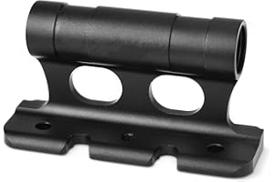 DERUAKU Bike Fork Fixed Mount, 2PCS Bicycle Bed Roof Rack Carrier, Quick Release Thru Axle Fitments, Aluminum Alloy Block Truck Mount for Outdoor Travel Transporting Bicycle