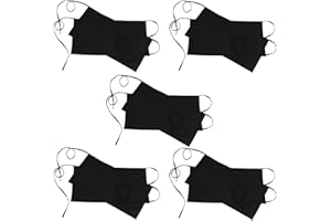 RAJRANG Grembiule mezza vita in cotone puro per cameriera con vita, grembiuli corti con 3 tasche