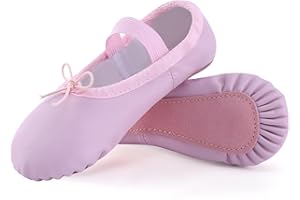 ZDQ Scarpette Danza Classica in Pelle Bambina Scarpe da Ballo Donna Ragazze Pilates Yoga Ginnastica Ballerina per Bambini e Adulti