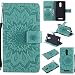 Produktbild Guran® PU Leder Tasche Etui für Xiaomi Redmi Note 3 / Note 3 Pro Smartphone Flip Cover Stand Hülle und Karte Slot Case-grün