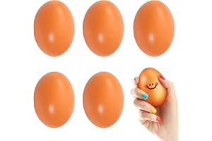 KARELLS Holzeier Nesteier für Hühner, Falsche Eier aus Holz, 5 Stück Holz Eier, Holz Trainingshühner für Hühner, Künstliche Holzeier Helfen Beim Legen, Landwirtschaftliches Werkzeug für Geflügel