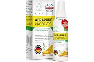 Stimio – Basta scarpe maleodoranti! Spray deodorante probiotico ed enzimatico contro il sudore – Elimina gli odori con microrganismi attivi – Naturale, ecologico, senza profumi sintetici