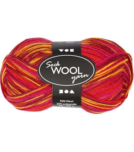 Pro Lana 100g Fjord Socks Multicolor Effektgarn, 420,00 M, Häkelgarn