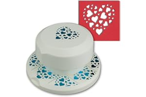 Artoz fliegender Stanzer | Cuore con piccolo cuore | libero positionierbarer carta Tanzer | stanze della Perforatrice a slot bastels per compleanni kartenbasteln, inviti e molto altro ancora.