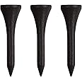 IZZO Golf Wood Golf Tees, 1.75 Inch, Black (Pack of 200)