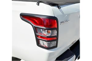 JHCHAN Cubierta de luz trasera para Mitsubishi L200 Triton 2015-2018, Fiat Fullback Pick-ups 2015-2018, L200 Triton GLS Strada KJ KK KL moldura de luz trasera de coche
