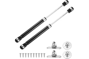 sourcing map 10 Inch 80N/18lb Gas Shock Strut Lift Support, Gas Spring for RV, Bed Floor, Hatch Door, TV Cabinet, Box Lid (Black, Set of 2)