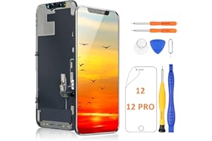 Yodoit Display für Telefon 12/12 Pro LCD-Bildschirm-Ersatz-Kit mit Reparatur-Werkzeug