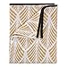 Produktbild URBANARA Strandtuch Coimbra - 100% Reine Bio-Baumwolle, Senfgelb/Weiß mit Art-Déco-Muster, Frottee, 420 GSM – 100 x 180 cm, Frottee-Tuch, Handtuch, Badetuch, Strandtuch, Saunatuch, Hamamtuch
