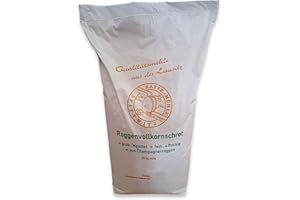 ‎ZANASTA Roggenvollkornschrot 25kg mittel von Rätze-Mühle aus regionalen, naturbelassenen Roggen