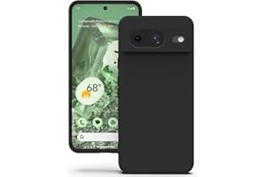 YATWIN Etui do Google Pixel 8, Miękkie Silikonowe Pokrowce z Precyzyjnymi Wycięciami na Aparat, Ultracienki Design, Ochrona 360° z Podniesionymi Krawędziami - Czarny