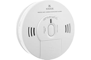 Kidde 10SCO Combination Smoke and Carbon Monoxide Alarm with Voice Notification and Alarm - Dual CO Detector and Fire Alarm with 10 Year Sensor Life - 10 Year Warranty