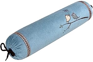 ZHIWEIKJ Bio-Buchweizen-Nackenkissen, Buchweizen-Kissen verstellbares festes Nackenrolle-Kissen für Schmerzen Schmerzlinderung Schlafen runde Unterstützung Nackenkissen Sobakawa-Kissen (Farbe : C)