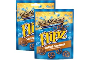 GREENEST Peanut Butter Flavour Milk Chocolate Covered Pretzels Twin Pack of Flips (2 x 90g) – Crunchy, Sweet & Salty Snack