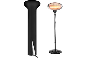 AOOWU Patio Heater Cover, Outdoor Heavy Duty 210D Oxford Fabric, Waterproof Windproof UV Protection, Outdoor Garden Heater Co