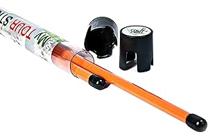 Golf Set 2 Sticks d'Alignement Orange | Aide à l’Entrainement, Nouvelle Taille 98cm, Inclus: 2 Connecteurs! Un Outil Pédagogique Essentiel pour Vos Sessions de Practice