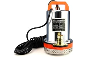 BACOENG 24V DC Farm & Ranch Solar Water Pump Submersible Well Pump DC 20FT Lift