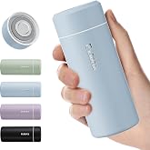 【Upgraded Version】 Exllena Small Thermos 250 ml &ndash; Small Thermal Bottle with Compact Design, Coffee Thermos to Carry, Ideal fo