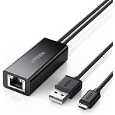 Ugreen Micro USB Ethernet D&ouml;n&uuml;şt&uuml;r&uuml;c&uuml; Adapt&ouml;r, Siyah